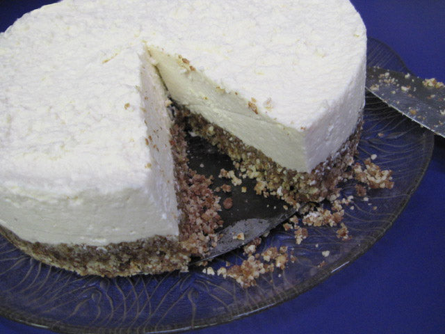 Simple Chevre Cheesecake