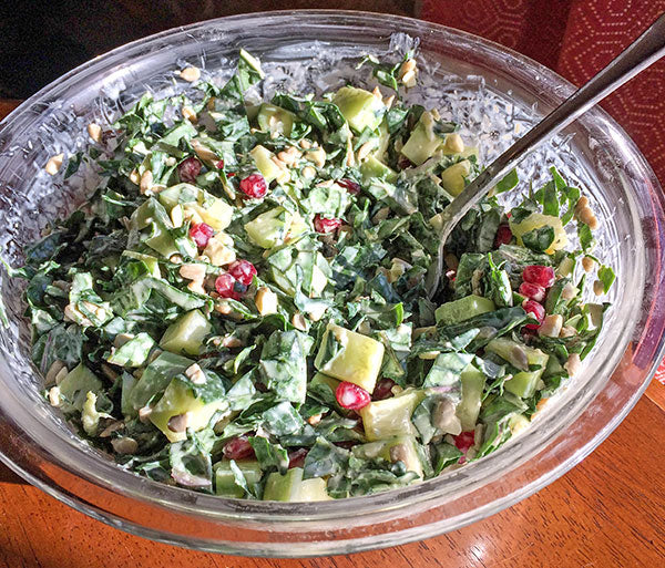 Creamy Kale Caesar Salad by Sara Hunt