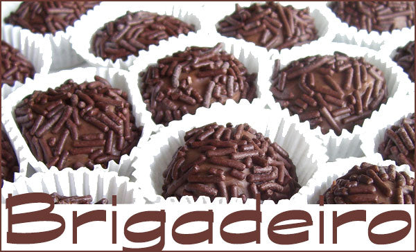 "Brigadeiro" Chocolate balls with sprinkles