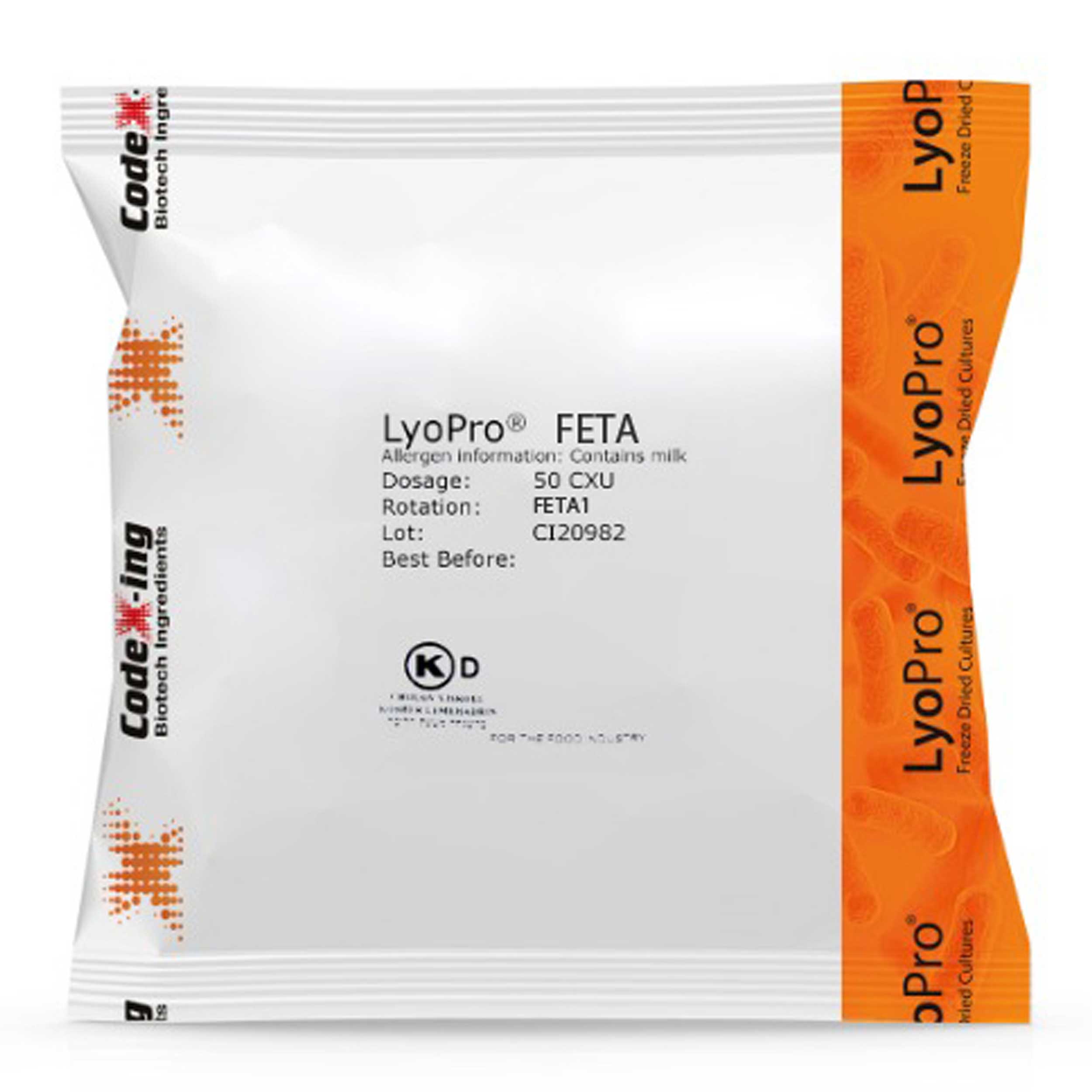 LyoPro Feta Mesophilic and Thermophilic Starter Culture