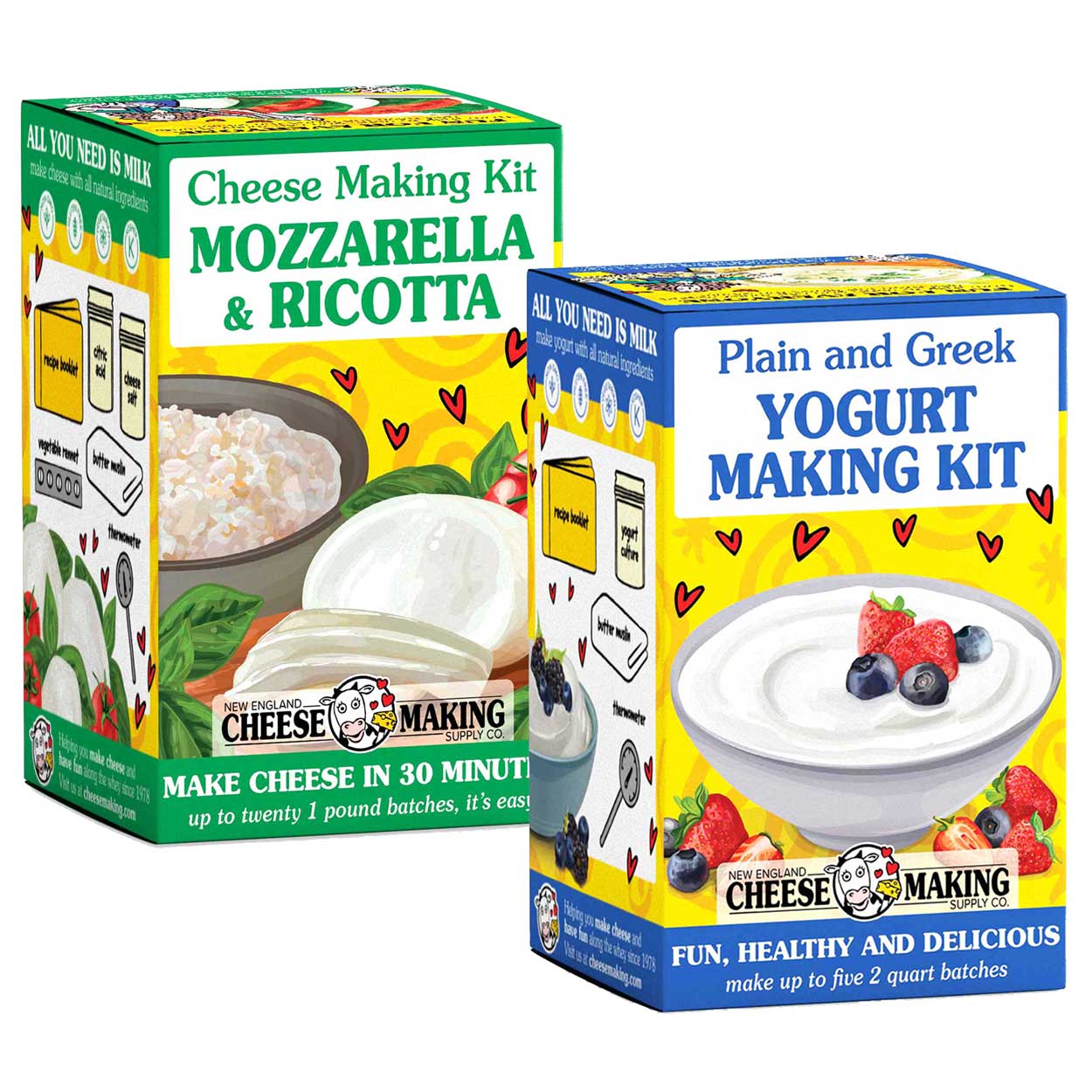 DIY Mozzarella & Yogurt Making Bundle